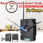 Mouvement horloge radio command, silencieux, allemagne, signal dcf pour europe hr9624, plastique et ...