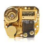 Mouvement musical plaqué or, 18 tons, mouvement musical de type horloge, fzlake, pour elise, joyeux anniversai ... Mouvement musical plaqué or, 18 tons, mouvement musical de type horloge, fzlake, pour elise, joyeux anniversai ...