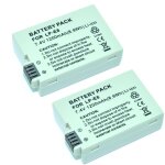 Mp power � 2x remplacement batterie lp - e8 1200mah avec infochip pour canon eos 650d 700d 600d 550d