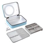 Multifonctionnel live broadcast ring fill light maquillage miroir cosmtique boite de rangement sac avec ...