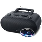 Muse m - 35 bt lecteur cd bluetooth, radio fm, lecteur mp3, usb, alimentation secteur et batterie, noir ...