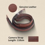 Muziri kiinokoo bandoulire en cuir vritable pour appareil photo avec anneaux triangulaires compatible ...