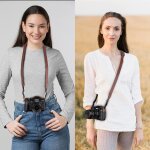 Muziri kiinokoo sangle en cuir vritable avec ceinture en nylon ¿ bandoulire rglable avec anneaux ...