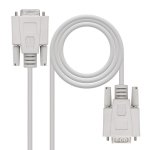 Nano cable 10. 14. 0203 - cble serie rs232, db9, mle - femelle, beige, 3mts