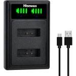 Nb13l nb - 13l chargeur de batterie double led pour canon powershot g7x mark ii, g1x mark iii, g5x, g9x, ...