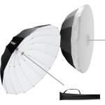 Neewer 180cm parabolique r�fl�chissant parapluie photographie avec int�rieur argent�, eclairage doux ...