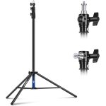 Neewer 2, 8m support de lumi�re � coussin d'air, tr�pied robuste en m�tal avec embout r�versible 1 / ...