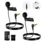 Neewer lot de 2 mini microphones lavalier Ø 4 mm � condensateur filaire enfichable avec connecteur trs ...