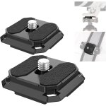 Neewer lot de 2 plaques � d�gagement rapide carr�es de 38 mm de type arca qr pour appareil photo compatible ...