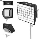 Neewer 31 × 29cm softbox diffuseur pliable avec grille et sac pour neewer nl660 / snl660 / rgb660 / ...