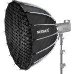 Neewer 85cm softbox parabolique installation et pliage rapide, avec diffuseurs / grille nid d'abeille, ...