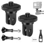 Neewer adaptateur montage trépied caméra action avec vis 1 / 4 ; - 20, accessoires en alliage d'aluminium, ... Neewer adaptateur montage trépied caméra action avec vis 1 / 4 ; - 20, accessoires en alliage d'aluminium, ...