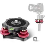Neewer base de la t�te de tr�pied, t�te de roue � 3 axes en alliage d'aluminium de qualit� a�ronautique, ...