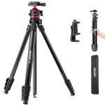 Neewer basics 66. 5 ; / 169cm tr�pied voyage pour appareil photo, support l�ger et portable pour reflex ...