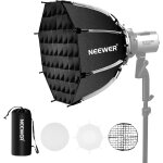 Neewer bo�te � lumi�re octogonale bowens de 45 cm, pliage rapide, installation rapide avec diffuseurs ...