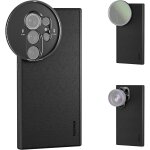 Neewer cage de protection pour s24 ultra en simili cuir avec monture pour objectif 17mm&adaptateur pour ...