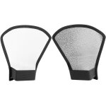 Neewer diffuseur flash argent / blanc rflecteur pour flash speedlite nikon sb - 600, sb - 800, sb - ...