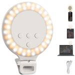 Neewer entry level version 3. 8 ; anneau lumineux ring light, 3w clip sur t�l�phone selfie eclairage ...