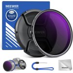 Neewer filtre nd variable 82mm nd2 - 400 (1 - 9 arr�ts) avec bouchon d'objectif, cordon, chiffon, r�glage ...
