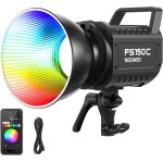 Neewer fs150c 130w cob video light rgb avec 2, 4g / application contr�le � distance, eclairage sortie ...