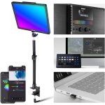 Neewer gl1c rgb 15, 5  key light, 48w edge lit soft panneau led lampe video streaming gaming lumire&2. ...