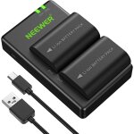 Neewer kit pour canon lp - e6 & lp - e6n batterie de rechange 2000mah noires pour appareil photo canon ...