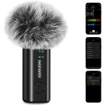 Neewer km23b microphone cravate sans fil contr�le par app pour iphone et android suppression du bruit ...