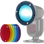 Neewer lot 6 filtres gel couleur, kit d'accessoires pour flash magn�tique pour flashs neewer nw620, nw700, ...