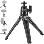 Neewer mini tr�pied de table en m�tal avec rotule 360, support de prise de vue verticale et poign�e, ...