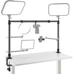 Neewer nk002 support pour appareil photo avec 2 rotules super clamp / support de t�l�phone portable / ...