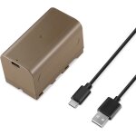 Neewer np - f750 batterie de rechange 7000 mah, temps de charge complète 5, 4 h avec port / câble usb ... Neewer np - f750 batterie de rechange 7000 mah, temps de charge complète 5, 4 h avec port / câble usb ...