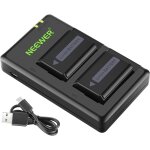 Neewer np - fw50 chargeur de batterie pour appareil photo compatible avec sony a6000, a6500, a6300, a6400, ...