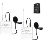 Neewer packs de 2 microphones cravate � revers, microphone cravate � condensateur omnidirectionnel filaire ...