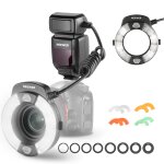 Neewer rf1 - s marco ring flash lumineux compatible avec appareil photo sony, clairage 76 w gn15 5600 ...