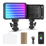 Neewer rgb lampe vid�o avec batterie np - f750 4300mah, contr�le par app, 360, couleur led, eclairage ...