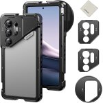 Neewer s25 ultra cage pour t�l�phone, stabilisateur vid�o avec adaptateur de filtre 67mm, plaque arri�re ...