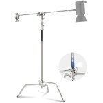 Neewer support c avec perche pro 100% acier inoxydable, hauteur maximale 330 cm, support d'clairage ...