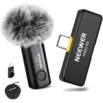 Neewer syst�me de microphone cravate sans fil pour usb c, mini micro cravate antibruit en clic pour vlogging, ...