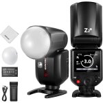 Neewer z2 - c 2, 4g ttl flash speedlite rond compatible avec canon, 600 flashs pleine puissance, 3 000mah, ...