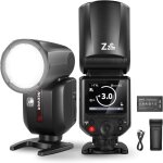 Neewer z2pro - n flash speedlite ttl t�te ronde 2, 4g compatible avec nikon, sans fil compatible avec ...