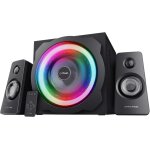 Netg - gxt 629 tytan rgb enceinte pc gamer 2. 1 avec caisson de basses, 120 w, led rgb, tlcommande ...