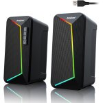 Netg - r40 enceintes pc, haut parleur pc alimentés par usb, bluetooth 5. 3, 6 modes d'eclairage led haut ... Netg - r40 enceintes pc, haut parleur pc alimentés par usb, bluetooth 5. 3, 6 modes d'eclairage led haut ...