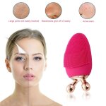 Nettoyant visage lectrique silicone impermable brosse de massage du visage soins de la peau pores nettoyant ...