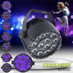 Neufu lumire scne 12led uv 12w dmx512 eclairage disco club dj