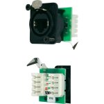 Neutrik rj45 datensteckverbinder ethercon� d serie buchse, gerade pole: 8p8c ne8fdv - yk - b schwarz ...