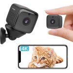 [new] 4k mini wifi spy cameras portable baby pet cam built - in battery night vision motion detection ...
