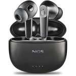 Ngs artica hush casque sans fil ecouteurs appels / musique bluetooth noir