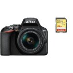 Nikon d3500 reflex 24. 2 mpix + objectif kit af - p 18 - 55mm f3. 5 - 5. 6g vr + 32gb sd card