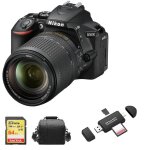 Nikon d5600 reflex 24. 2 mpix kit af - s 18 - 140mm f3. 5 - 5. 6g ed vr dx + sd 64go + sac + memory card ...