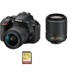 Nikon d5600 reflex 24. 2 mpix + objectif kit af - p 18 - 55mm f3. 5 - 5. 6g vr + objectif af - s 55 - ...